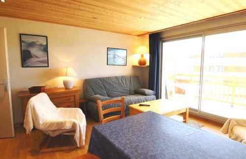 Jeux Apartamento | Apartamento ideal frente a pistas, cerca del centro, 2 piezas, 6 pers., balcón, parking, L'Alpe d'Huez