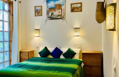 Aourir Apartamento | Cozy 1BR Bungalow with Kitchen in Eco Garden Nature Escape