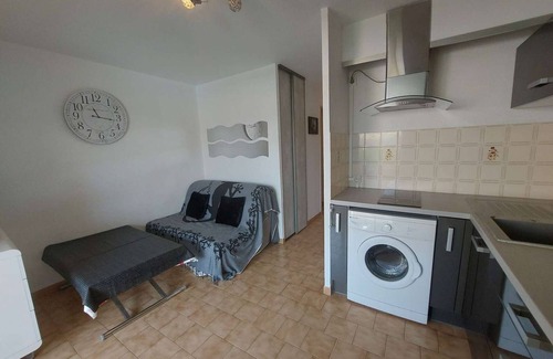 Marseillan Plage Apartamento | Apartamento 2 piezas 4 personas con terraza, piscina y parking privado
