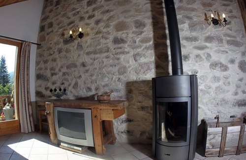 Saint-Chaffrey Apartamento | Amplio apartamento 6-7 personas con piscina, chimenea y cerca de pistas