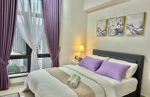 Sentul Pasar Apartamento | Cozy 3BR Apartment with KLCC View near Batu Caves & Free Parking