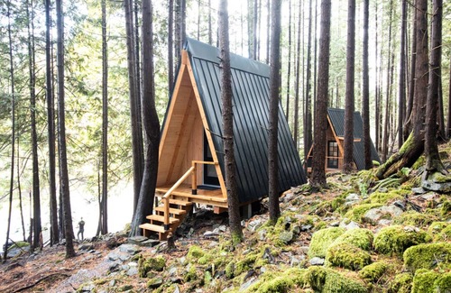Vananda Cabina | Cozy A frame Cabin in the forest on Texada Island