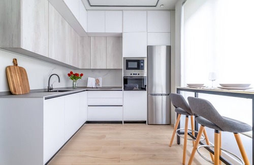 Área de negocios Four Towers Apartamento | Acogedor y elegante apartamento en la Castellana