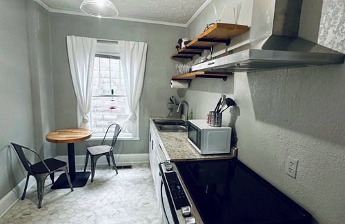 Leadsville Apartamento | Cozy and modern 2 bedroom apartment with balcony in downtown Elkins, WV