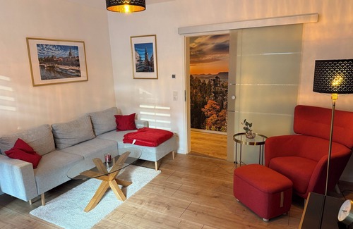 Krippen Apartamento | Cozy and modern vacation apartment in Bad Schandau/Krippen. Dogs allowed!