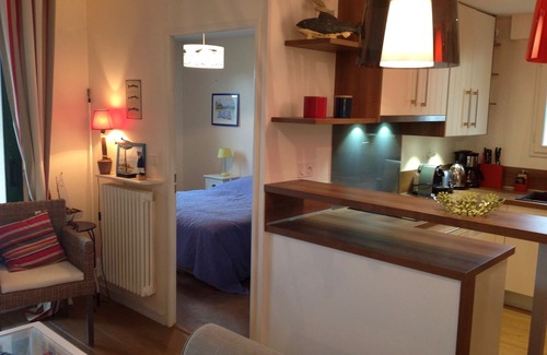 Saint-Briac-sur-Mer Apartamento | Acogedor apartamento, muy tranquilo con magníficas vistas al mar y ubicado a 100 metros de las playas.