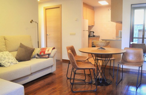 Esterri D'Aneu Apartamento | Apartamento acogedor con una gran chimenea
