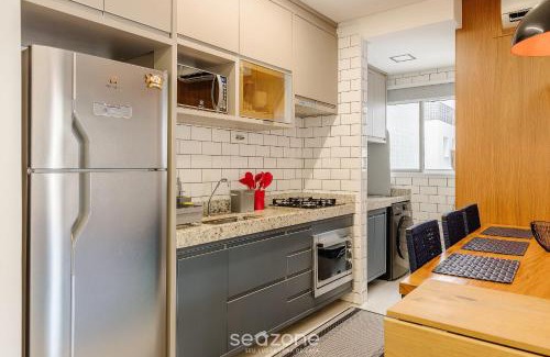 Praia Grande Apartamento | Apart Acogedor con Barbacoa 550m - Playa IRE021