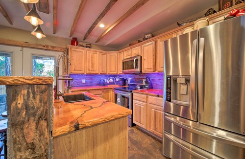 Christopher Creek Cabaña | Cozy Cabin Retreat w/ Patio & Fenced Yard