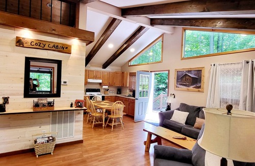 Sylva Cabina | Cozy Cabin with Firepit, Central A/C