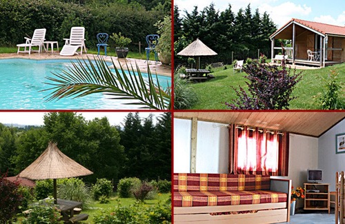 Echassieres Cabaña | Chalet con Terraza Cubierta, Piscina y Animales, Vistas a Montaña, Capacidad para 5 Personas