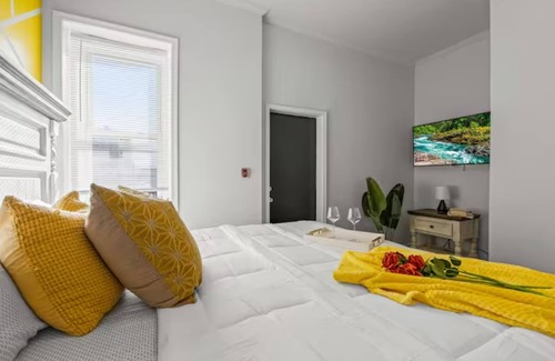 West Philadelphia Apartamento | Cozy&Chic King Suite