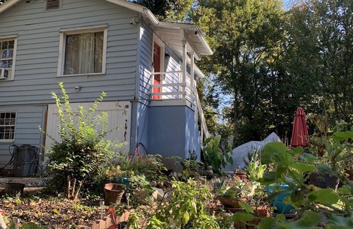 Edgewood Cabaña | cozy cottage on half acre garden walking distance to edgewood shopping district