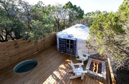 Dripping Springs Otro | Cozy Couples Yurt with Hot Tub in Dripping Springs, Texas