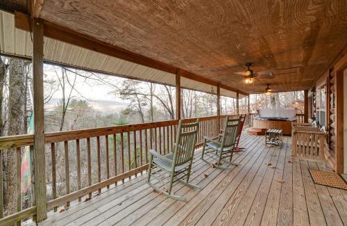 Bryson City Casa | Cozy Deer Glen Cabin with Private Hot Tub and Porch!