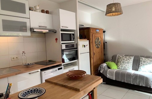 Bouzigues Apartamento | Playa y tranquilidad: Apartamento en jardín, 2 CLAVES, Bouzigues