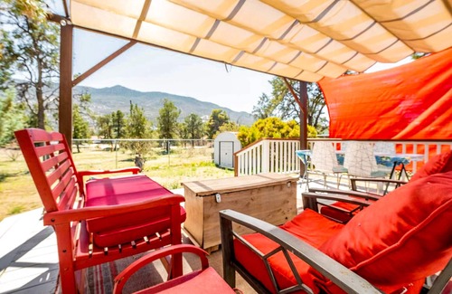 Pinyon Pines Casa | Cozy home with picturesque views of the mountains, a fireplace, and internet