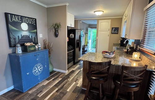 Frontier Casa | Cozy Lakefront Getaway with 3 kayaks, in Hillsdale County, Bird Lake Michigan.