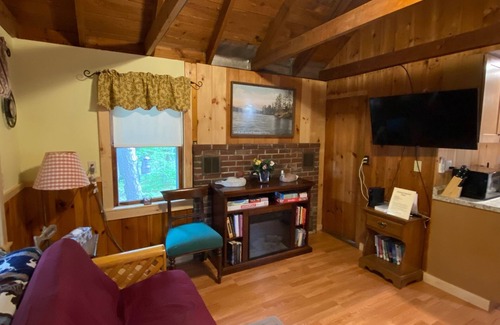 Silver Lake Cabina | Cozy lakeside cabin with private dock, canoe and central AC