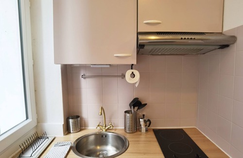 Riquet Stalingrad Apartamento | Cozy Loft Studio Near Canal & Metro | in Paris 19e