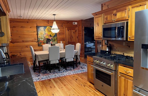 Seneca Cabina | Cozy Log Cabin near Clemson with Big Water Views