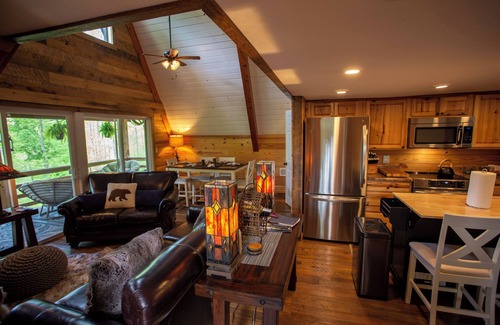 Robbinsville Cabina | Cozy Luxury Cabin Retreat in Western NC Mountains – Dog-Friendly & Serene!