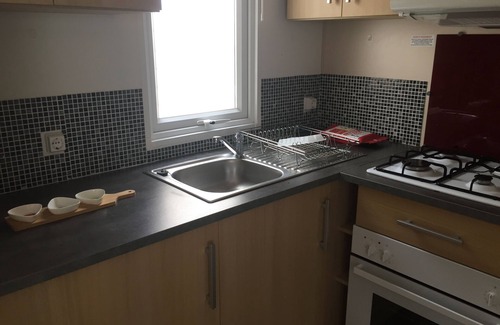 Nevez Casa | Acogedora casa móvil para 6 personas con terraza / camping Domaine de Kerlann **** Bretaña Sur