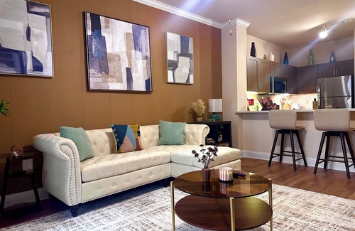Houston Apartamento | Cozy Modern 1BD Med Center NRG Galleria Downtown.