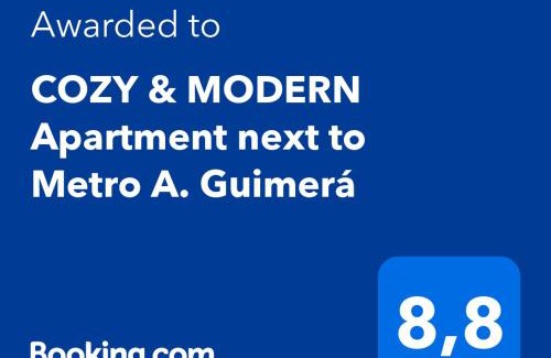 Extramurs Apartamento | COZY & MODERN Apartment junto a Metro A Guimerá