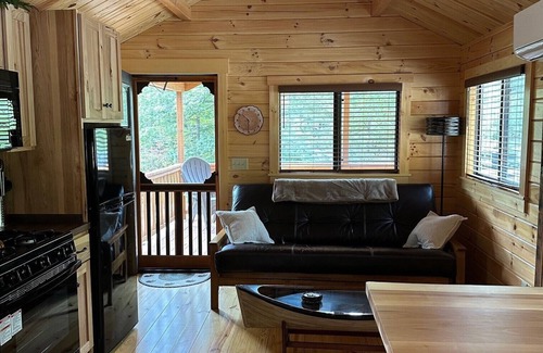 Hiawassee Cabina | Cozy one bedroom cabin in charming Hiawassee with WiFi, AC & Heat