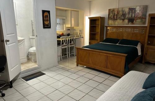 Tamiami Apartamento | Cozy Queen Bed Studio with 60 Inch Smart TV, Netflix, AirPlay, Mini-Fridge, and 500 Mbps WiFi near FIU, Dolphin Mall, Airport
