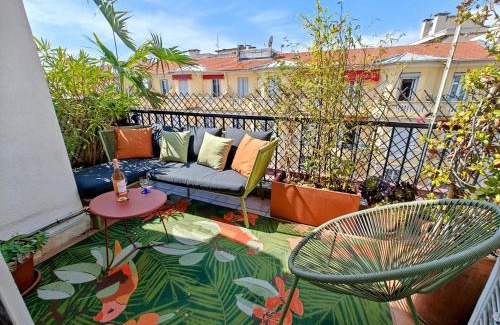 Gambetta Apartamento | Cozy roof terrace near Promenade des Anglais - AC