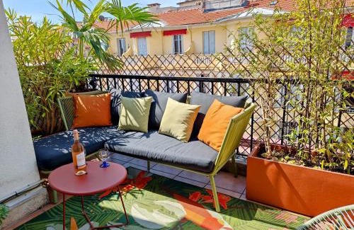 Gambetta Apartamento | Cozy roof terrace near Promenade des Anglais - AC