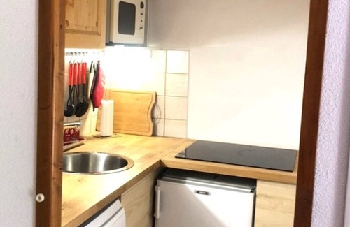 La Joue du Loup Apartamento | Estudio con Terraza para 4 Personas, Cerca de Pistas y Comercios