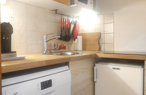 La Joue du Loup Apartamento | Estudio con Terraza para 4 Personas, Cerca de Pistas y Comercios