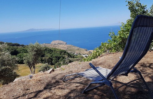 Kato Aprovatou Casa | Cozy studio with breathtaking sea view
