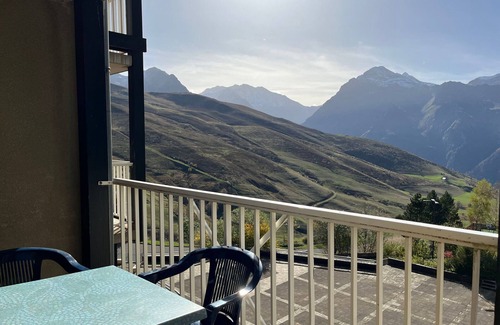 Peyragudes Apartamento | Estudio acogedor con acceso a pistas, balcón y spa