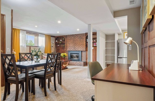 Northwest Calgary Casa | Cozy w Fireplace - 2BR Private Suite , FREE Banff Pass