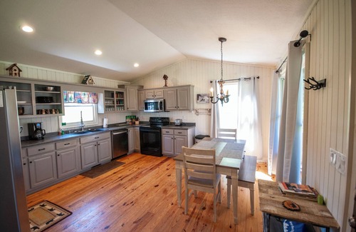 Hiawassee Cabina | Creekside Cascades, Firepit, Streaming Internet, Creekfront & level yard!