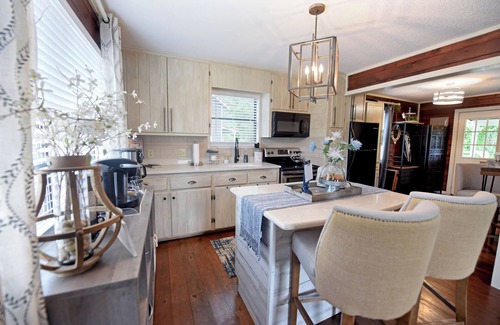 Blairsville Cabaña | Creekside Cottage king Bed Frada's Nest Casual Elegance