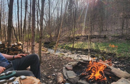Cherry Valley Cabina | Creekside: Cozy off-grid cabin near Cooperstown, NY