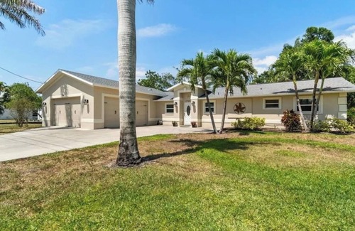 Bonita Springs Casa | Creekside home with pool and lanai close to downtown Bonita Springs!