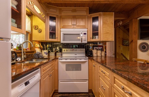 Elk Park Casa | Creeksong Cabin - log home with fire pit, large creek on property