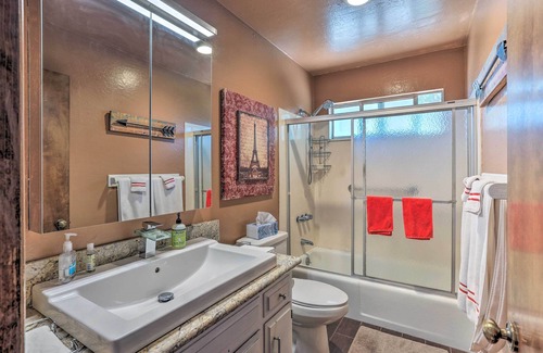 Cedarpines Park Casa | Crestline Area Escape w/ 3 Decks & Fire Pit!