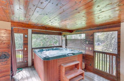 Crestline Casa | Crestline Home with Private Hot Tub Steps to Lake!