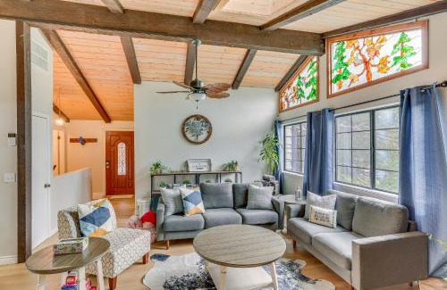 Crestline Casa | Crestline Home with Private Hot Tub Steps to Lake!