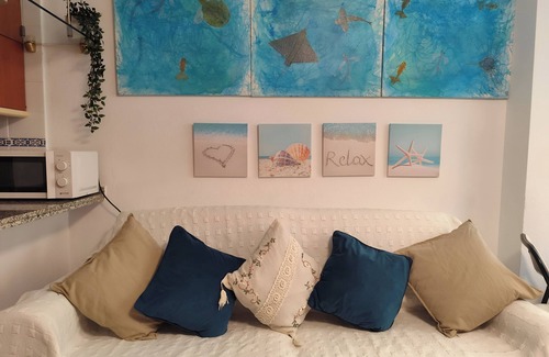 El Morche Apartamento | Cupido Beach El Morche. Patio, Costa, Mar y Playa.
