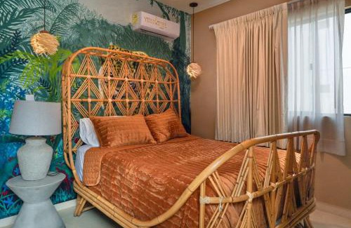 Puerto Morelos Apartamento | Custom decor-sleeps 6 with 2 pools- Condo near beach-Puerto Morelos Mexico,Casa Yellowstone