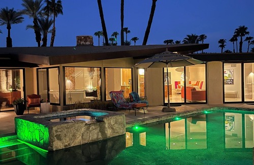 Rancho Palmeras Casa | Custom, one of a kind Roofline, Mid Century Gem with in Rancho Palmeras Estates.