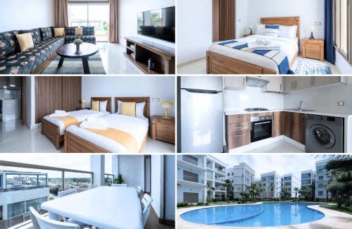 Cherrat Apartamento | Détente en Famille, Piscine, Plage à Proximité